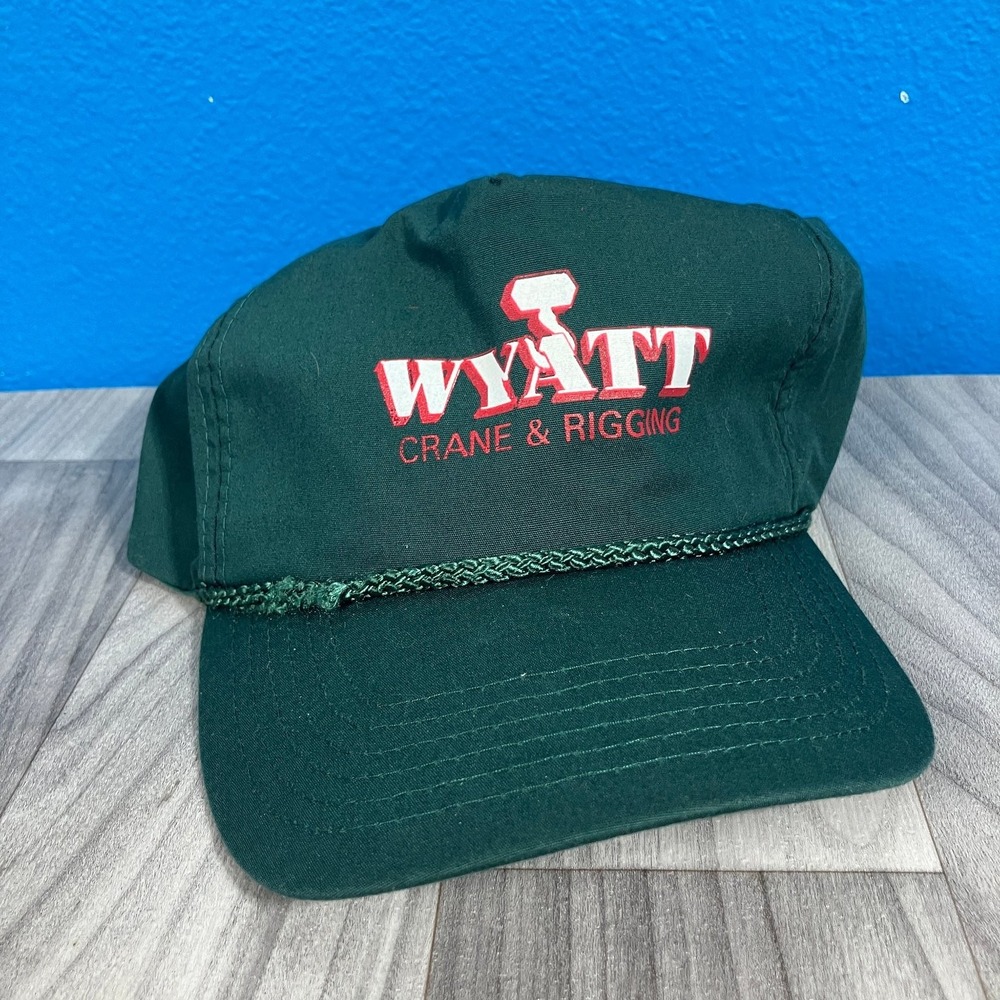 Wyatt Crane‎ & Rigging Hat Men's Adjustable Dark Green Rope Detail